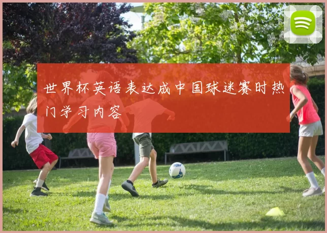 世界杯英语表达成中国球迷赛时热门学习内容
